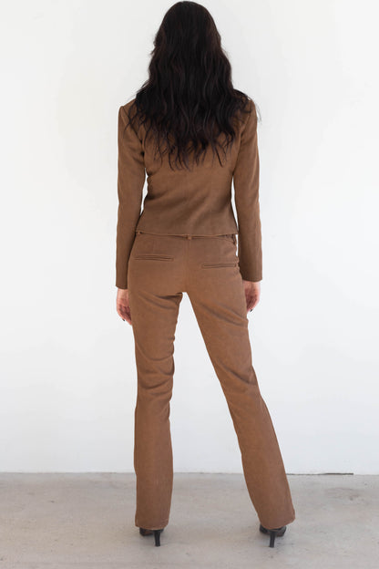 The Elena Pant - Suede