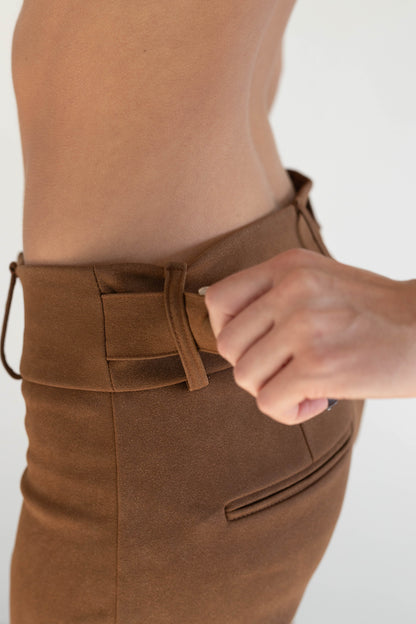 The Elena Pant - Suede