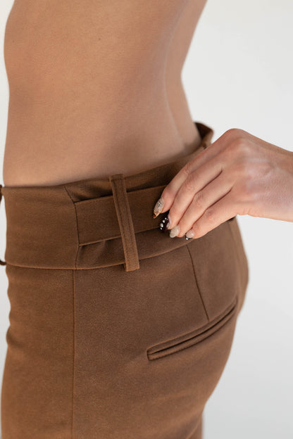 The Elena Pant - Suede