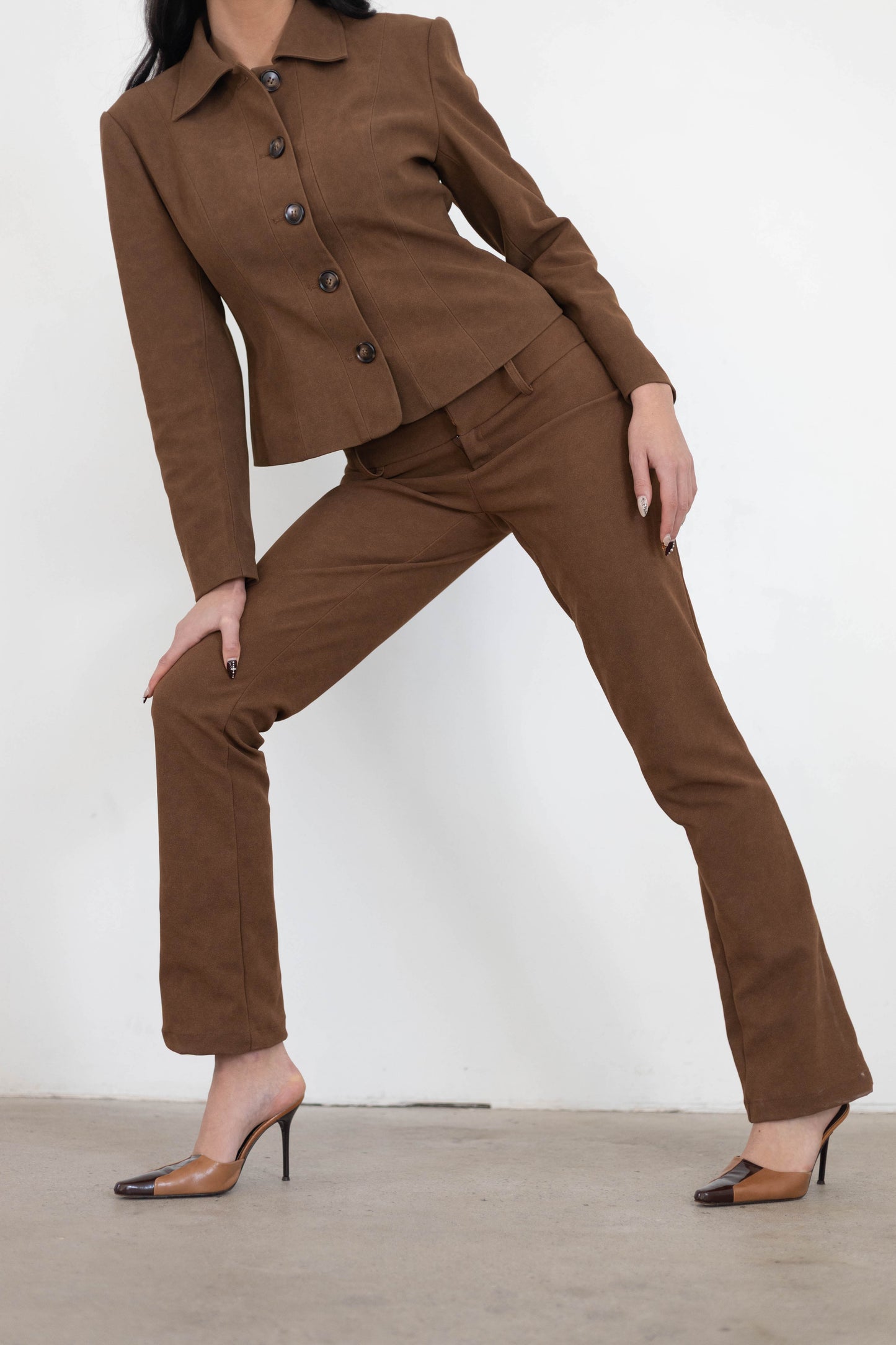The Elena Pant - Suede
