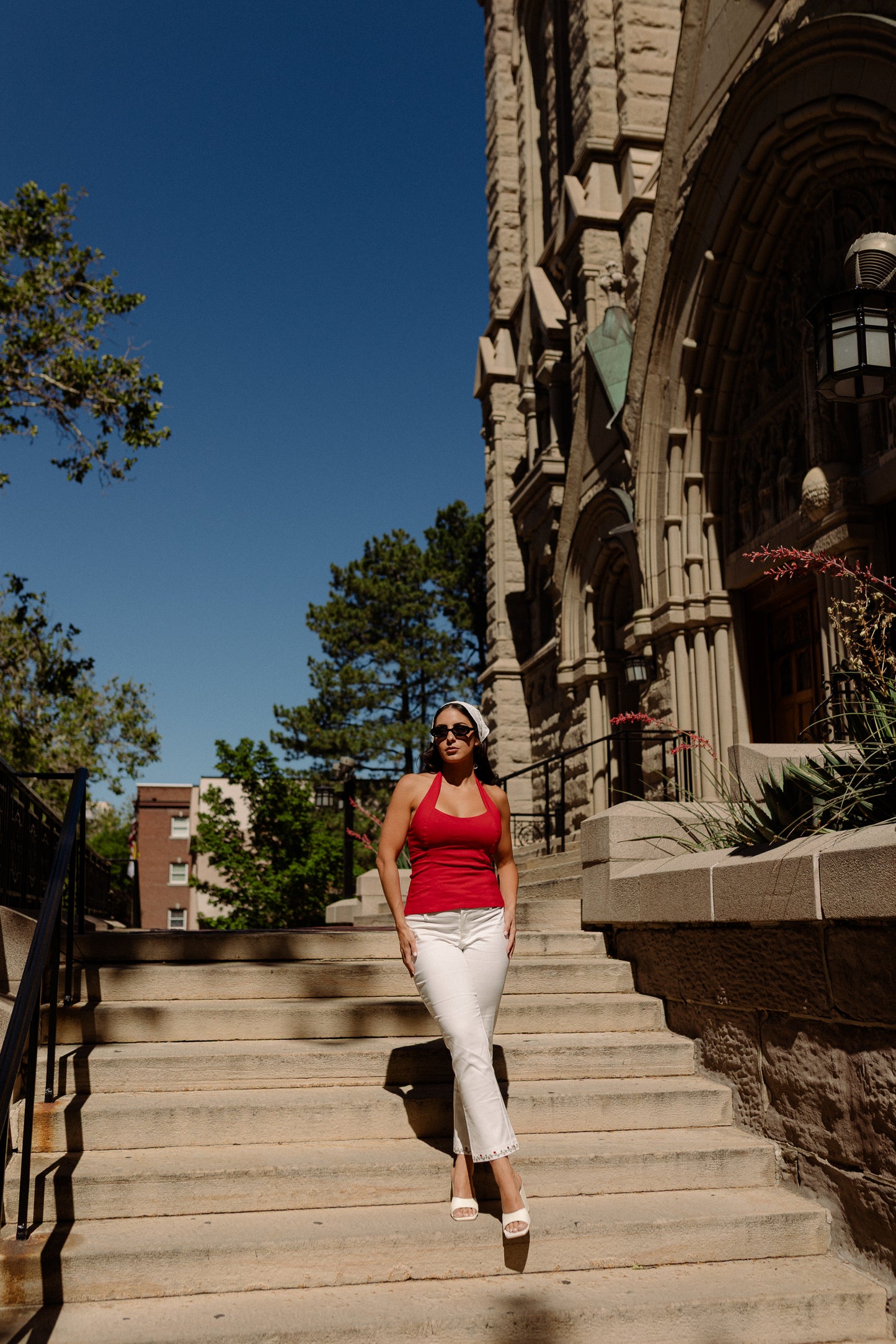 Helena Embroidered Crop Pant